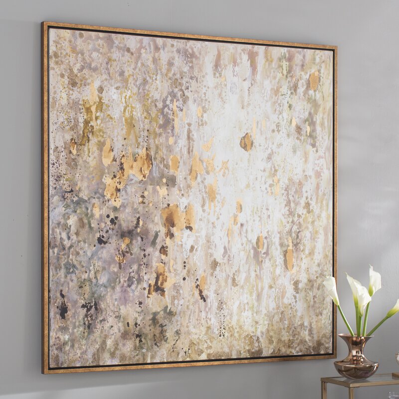 Willa Arlo Interiors 'Raindrops' Modern Abstract Framed Painting Print